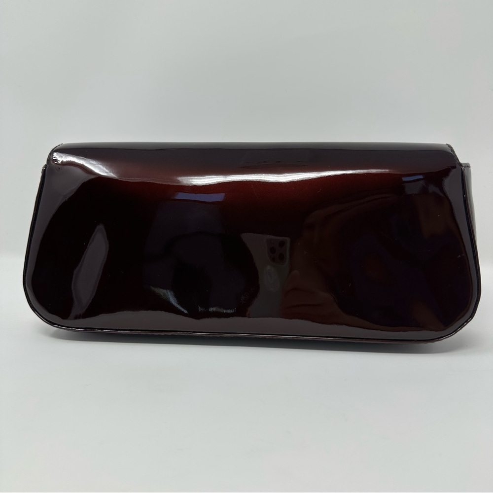 Louis Vuitton Dark Burgundy Clutch with Gold Logo - Picture 4 of 16